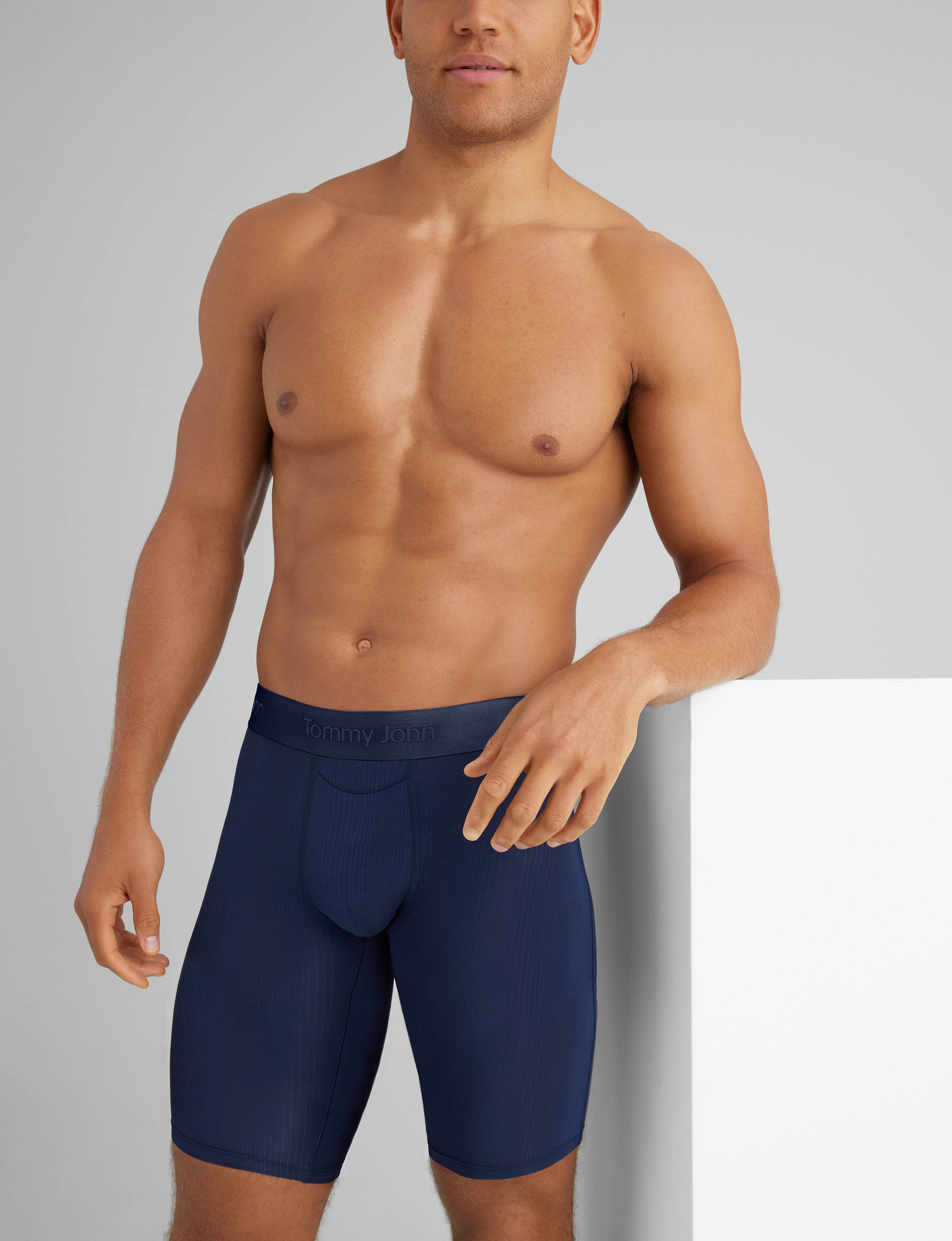 Second Skin Luxe Rib Boxer Brief 8"