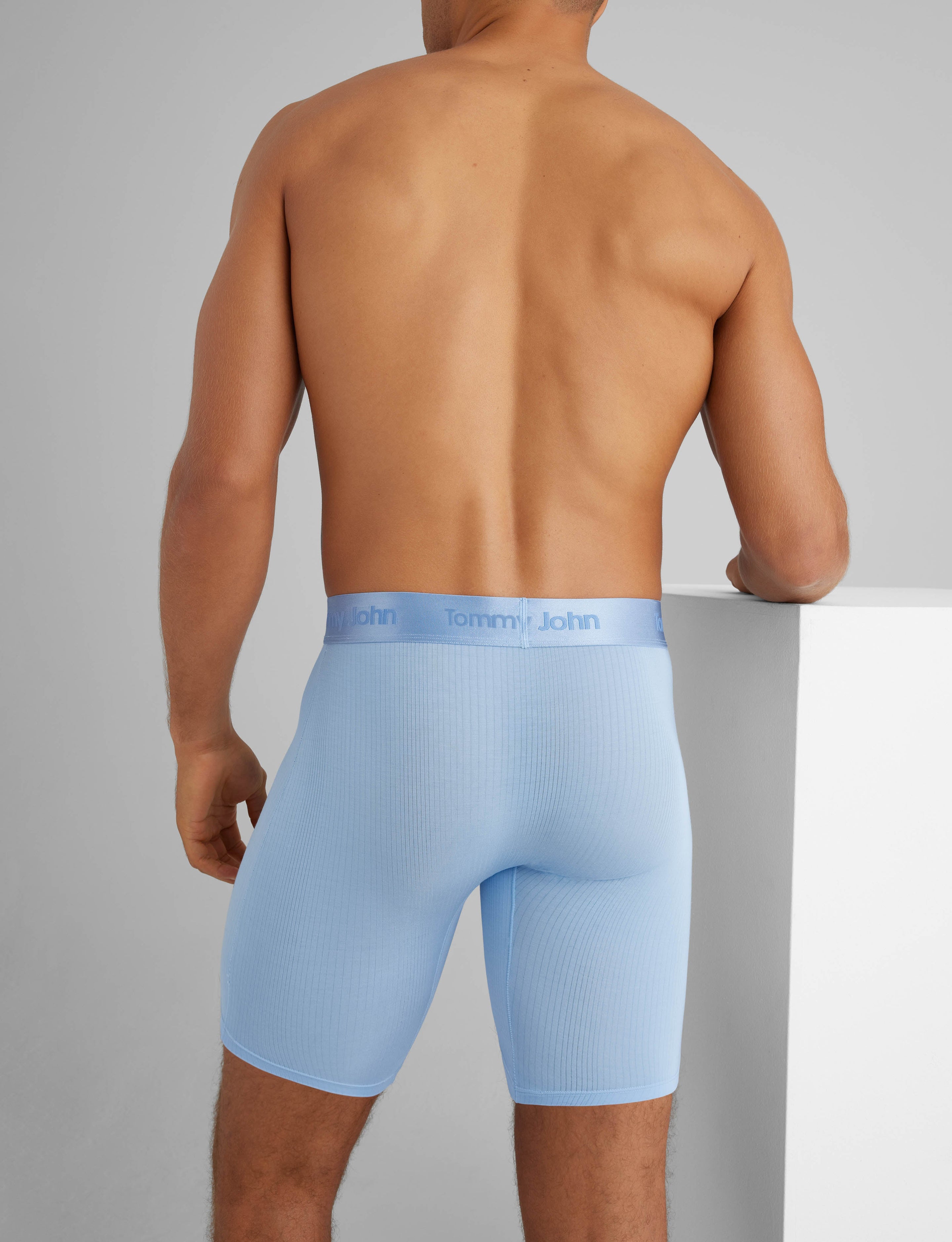 Second Skin Luxe Rib Boxer Brief 8"