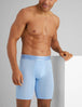 Second Skin Luxe Rib Boxer Brief 8"::Della Robbia Blue Luxe