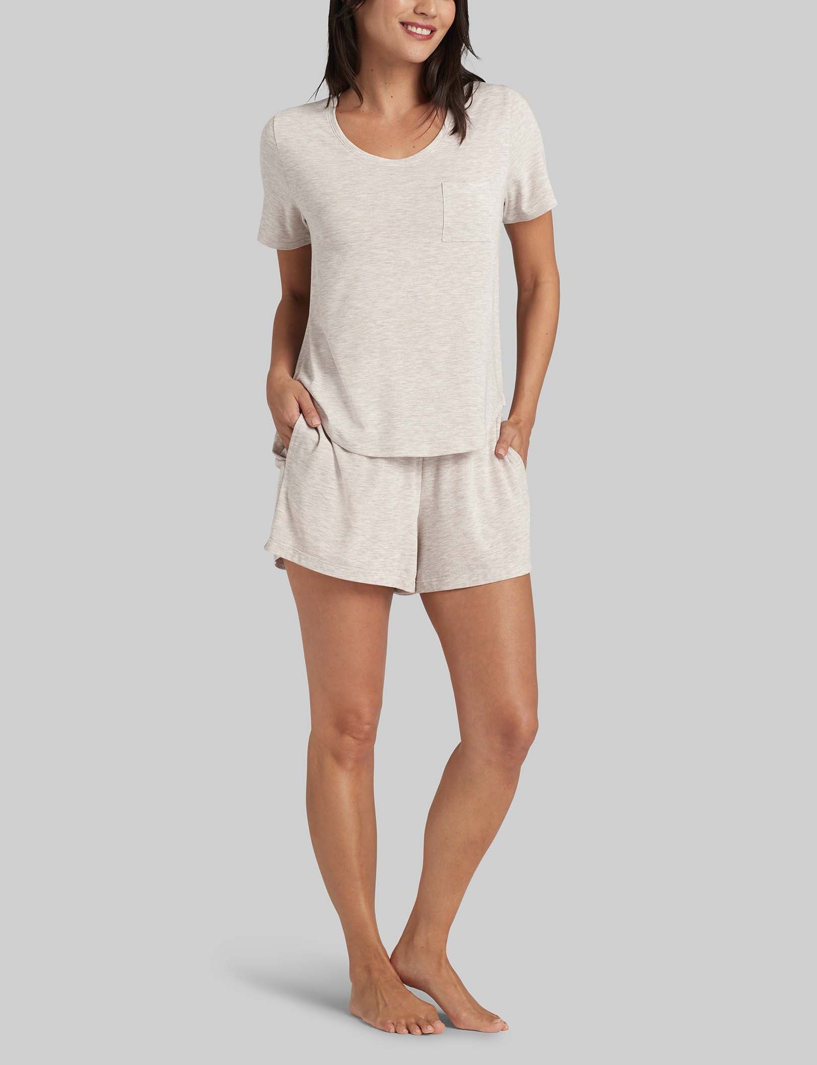 Women's Second Skin Sleep Pocket Tee & Short Set