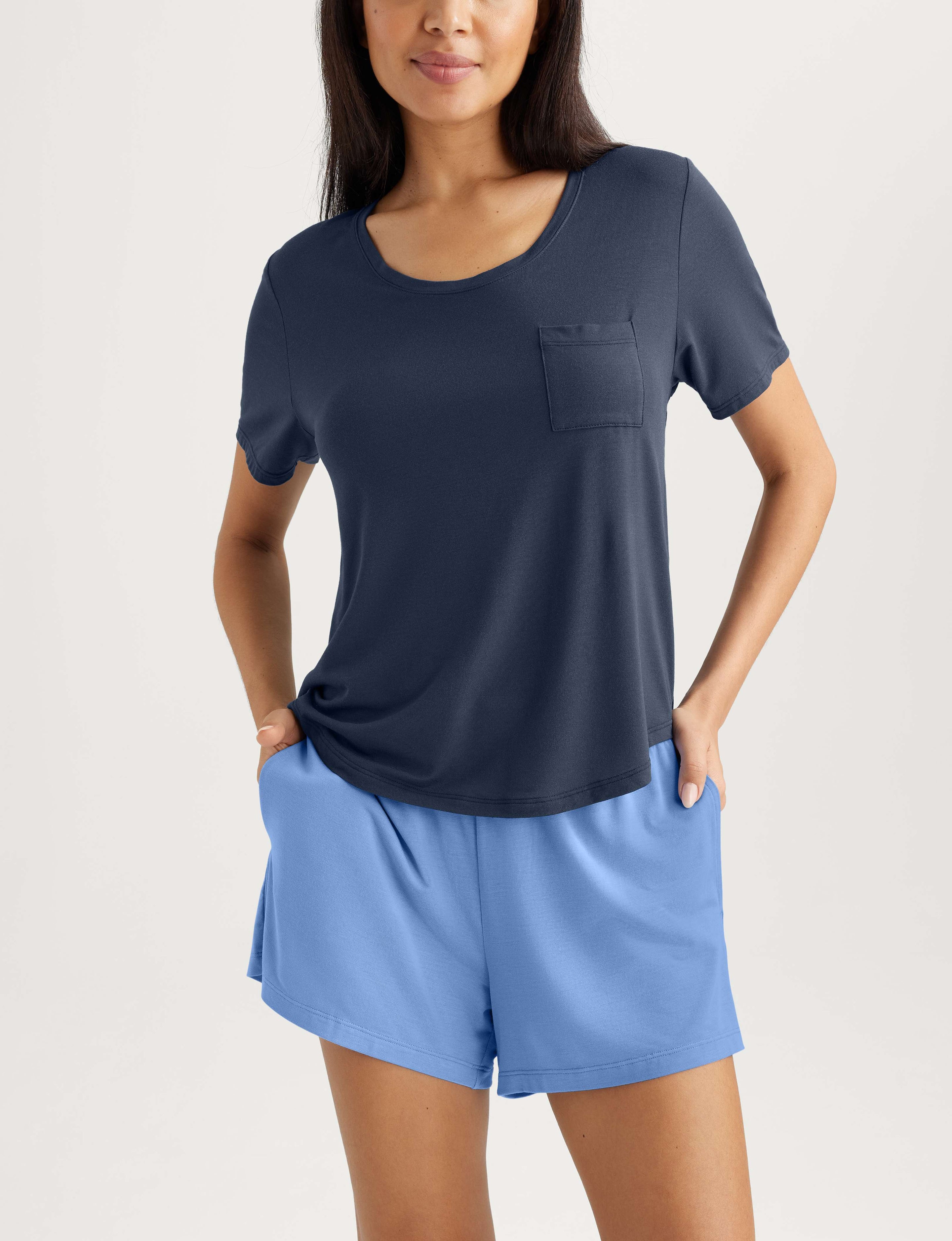 Women's Second Skin Sleep Pocket Tee & Short Set
