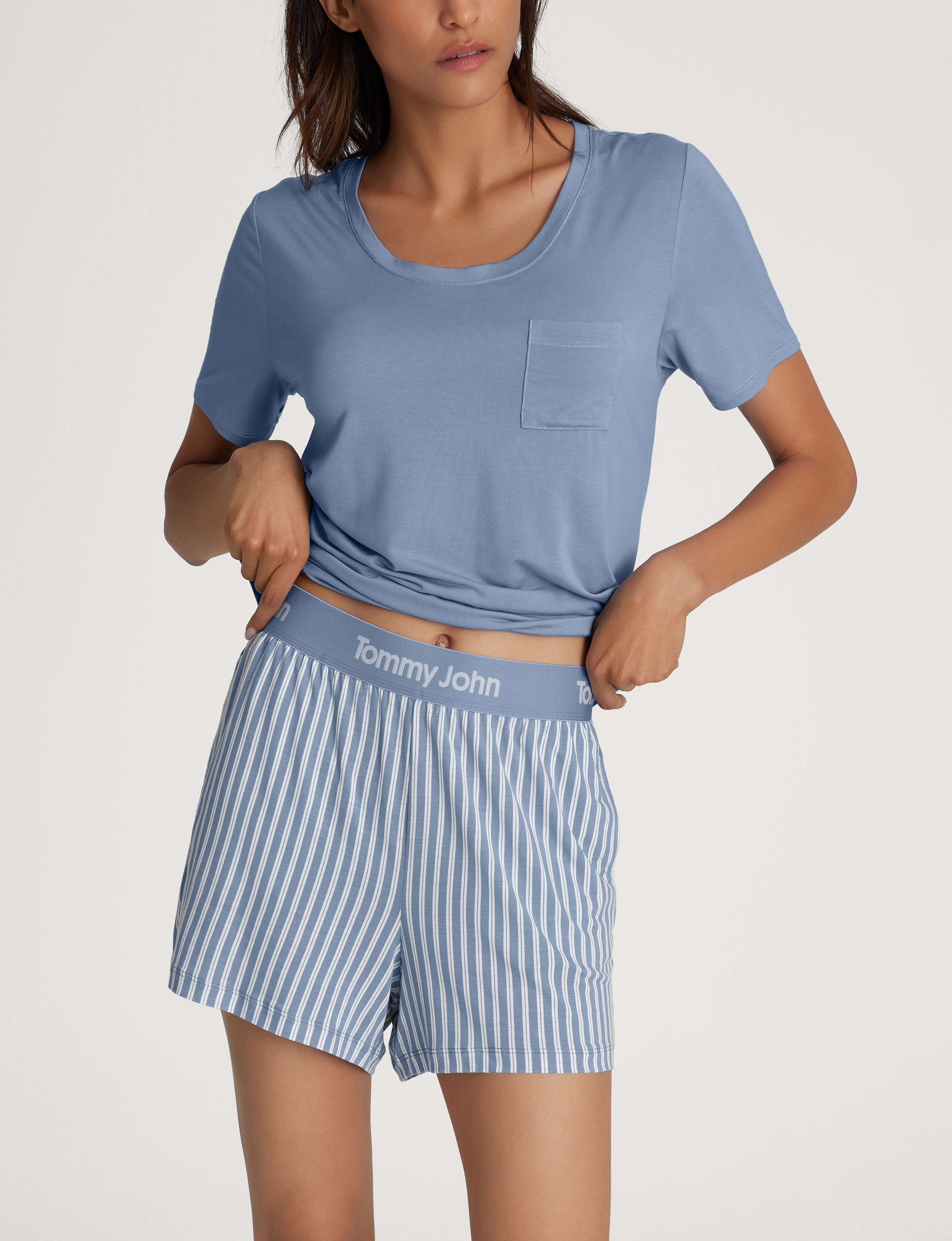 Women's Second Skin Sleep Pocket Tee & Short Set