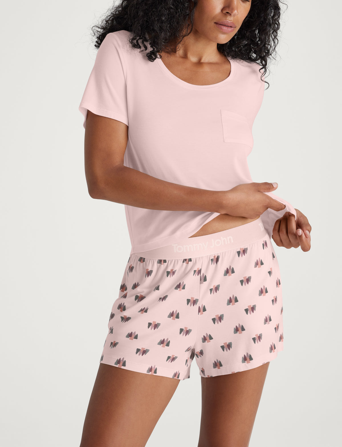 Women's Second Skin Sleep Pocket Tee & Short Set