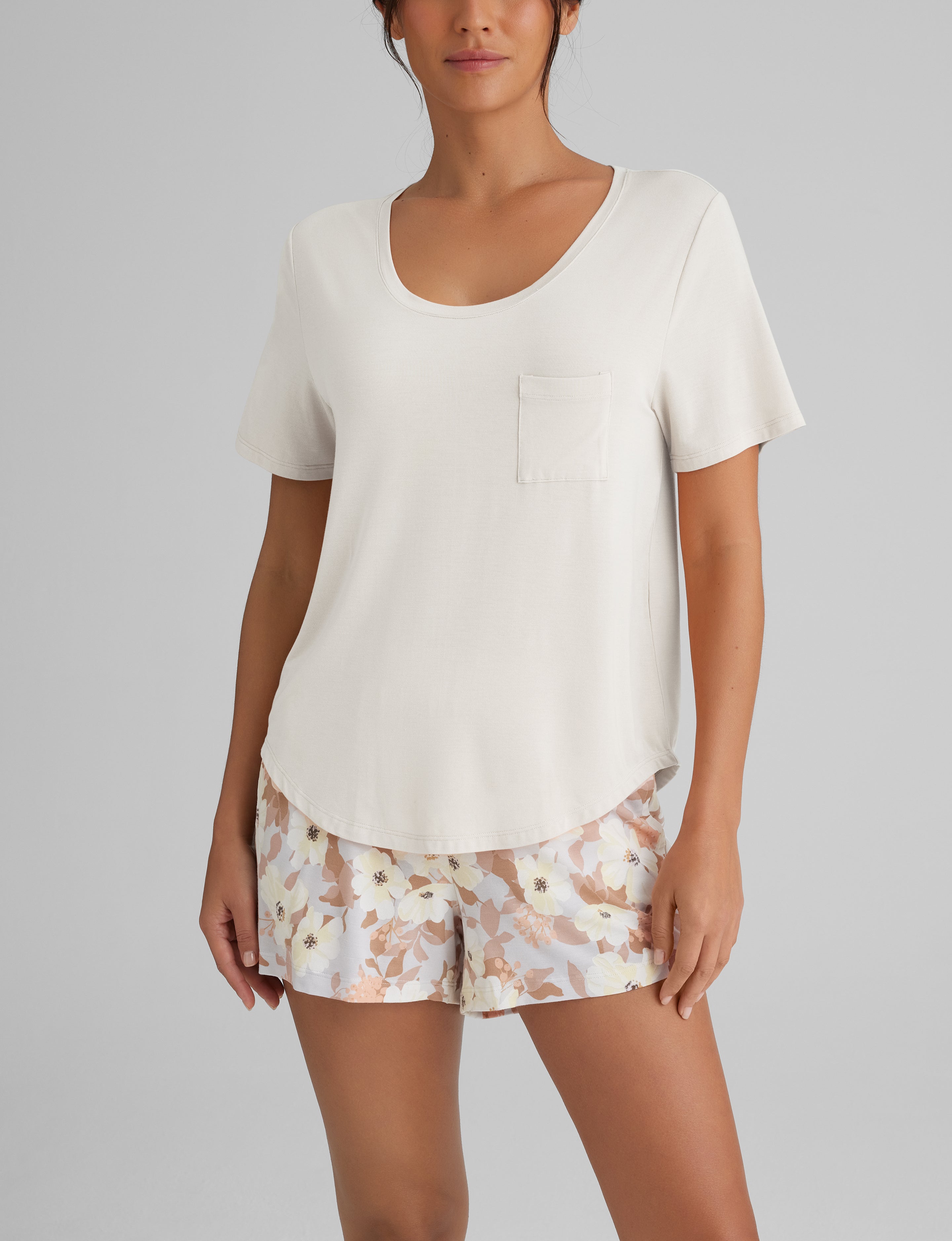 Women's Second Skin Sleep Pocket Tee & Short Set