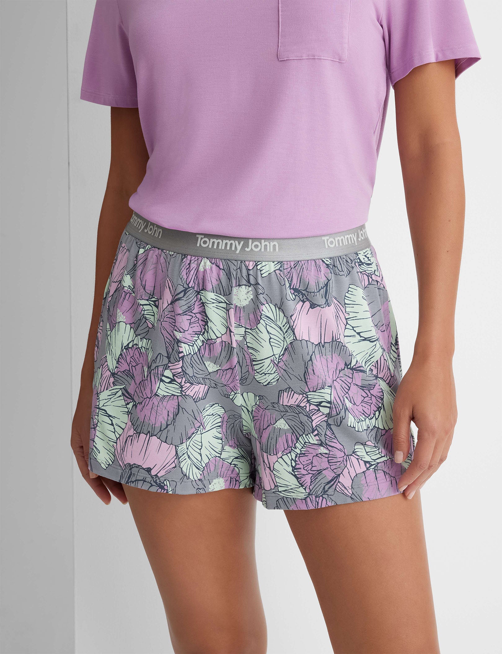Women's Second Skin Sleep Pocket Tee & Short Set