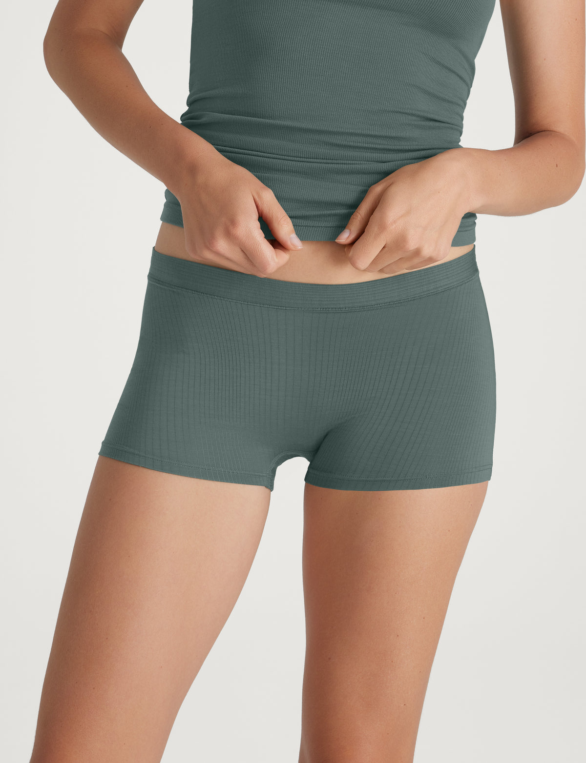 Women's Second Skin Luxe Rib Boyshort