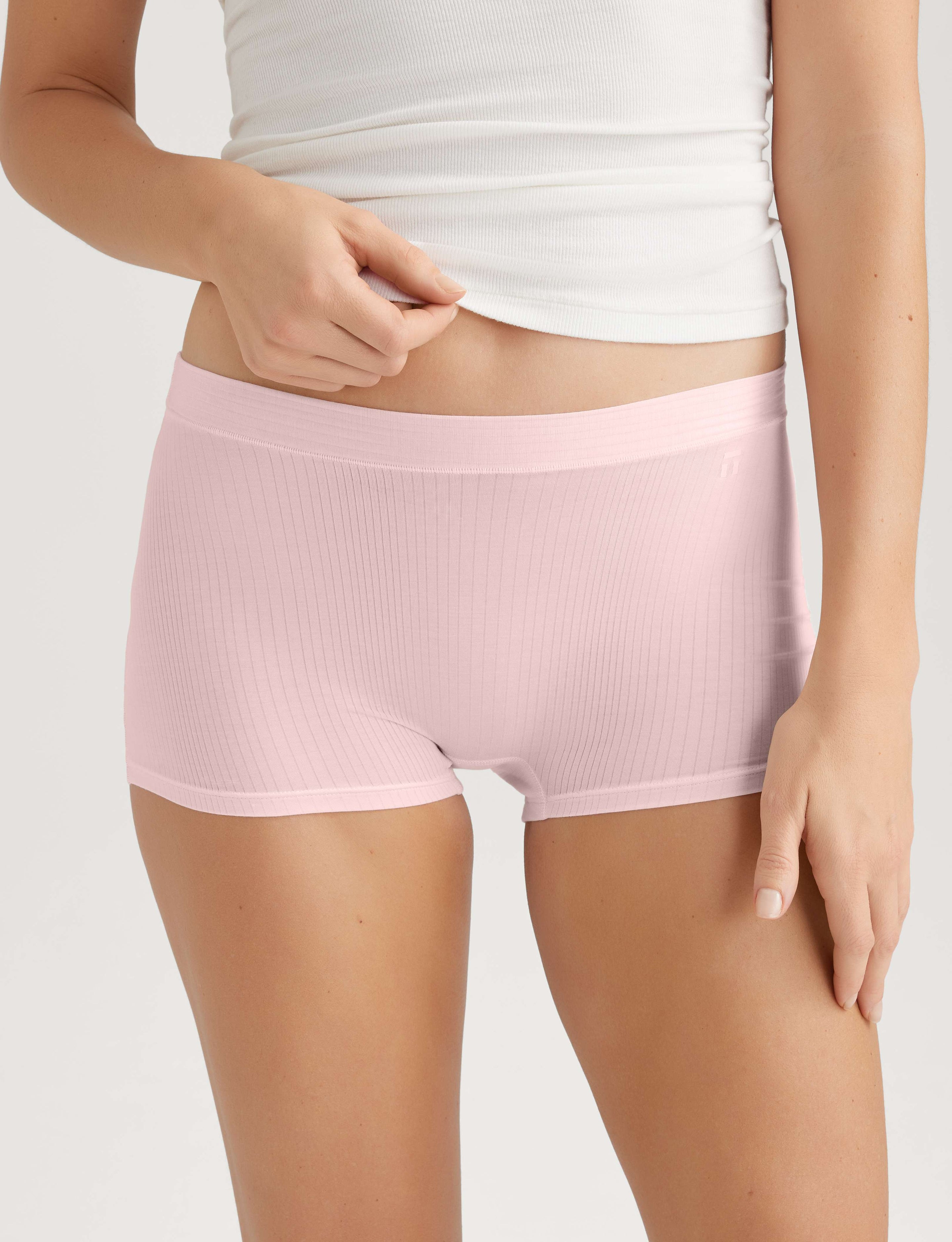 Women's Second Skin Luxe Rib Boyshort