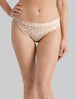 Women's Second Skin Thong::Rugby Tan Animal Texture