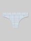 Women's Second Skin Thong::Blue Royal Plaid::Swatch