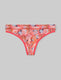 Women's Second Skin Thong::Cardinal Red Leaves::Swatch