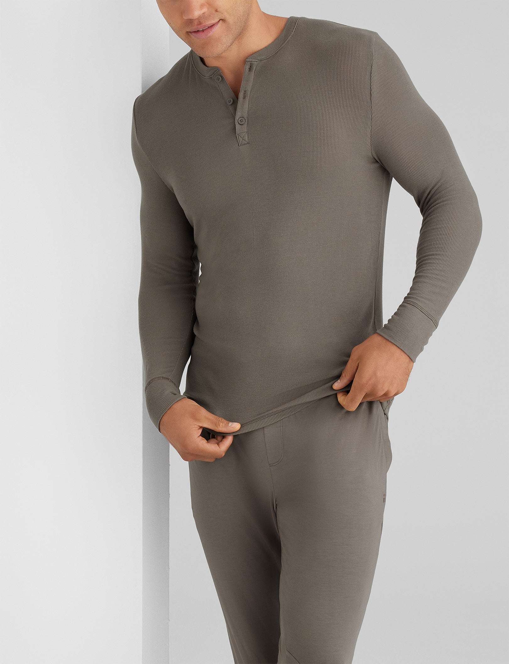 Downtime Henley & Jogger Set