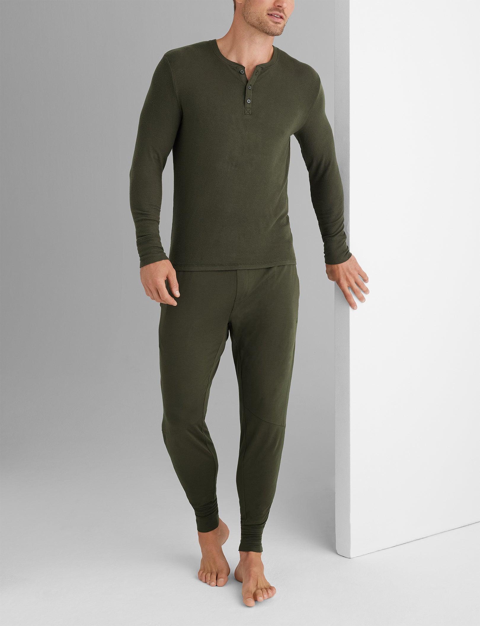 Downtime Henley & Jogger Set