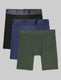 Apollo Boxer Brief 8" (3-Pack)::Black/Navy Blazer/Dark Olive