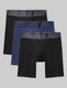Apollo Boxer Brief 8" (3-Pack)::Black/Navy Blazer