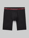 Second Skin Boxer Brief 8"::Black/Red Holiday Plaid WB::Swatch