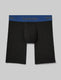 Second Skin Boxer Brief 8"::Black/Blue Quartz WB::Swatch