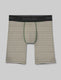 Second Skin Boxer Brief 8"::Bronze Green Balanced Stripe::Swatch