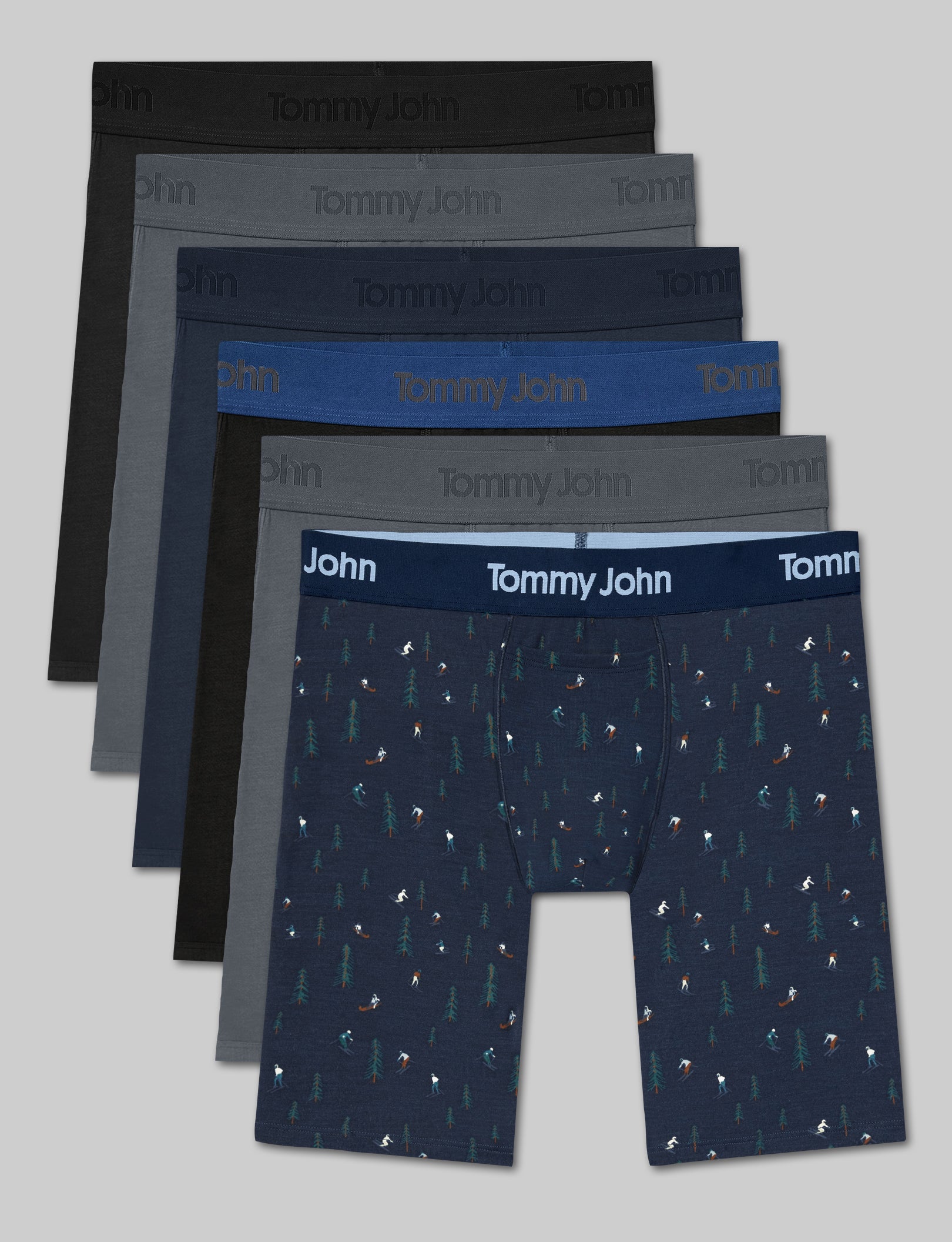 Second Skin Boxer Brief 8" (6-Pack)