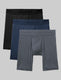 Second Skin Boxer Brief 3 Pack::Dress Blues/Turbulence Grey/Black