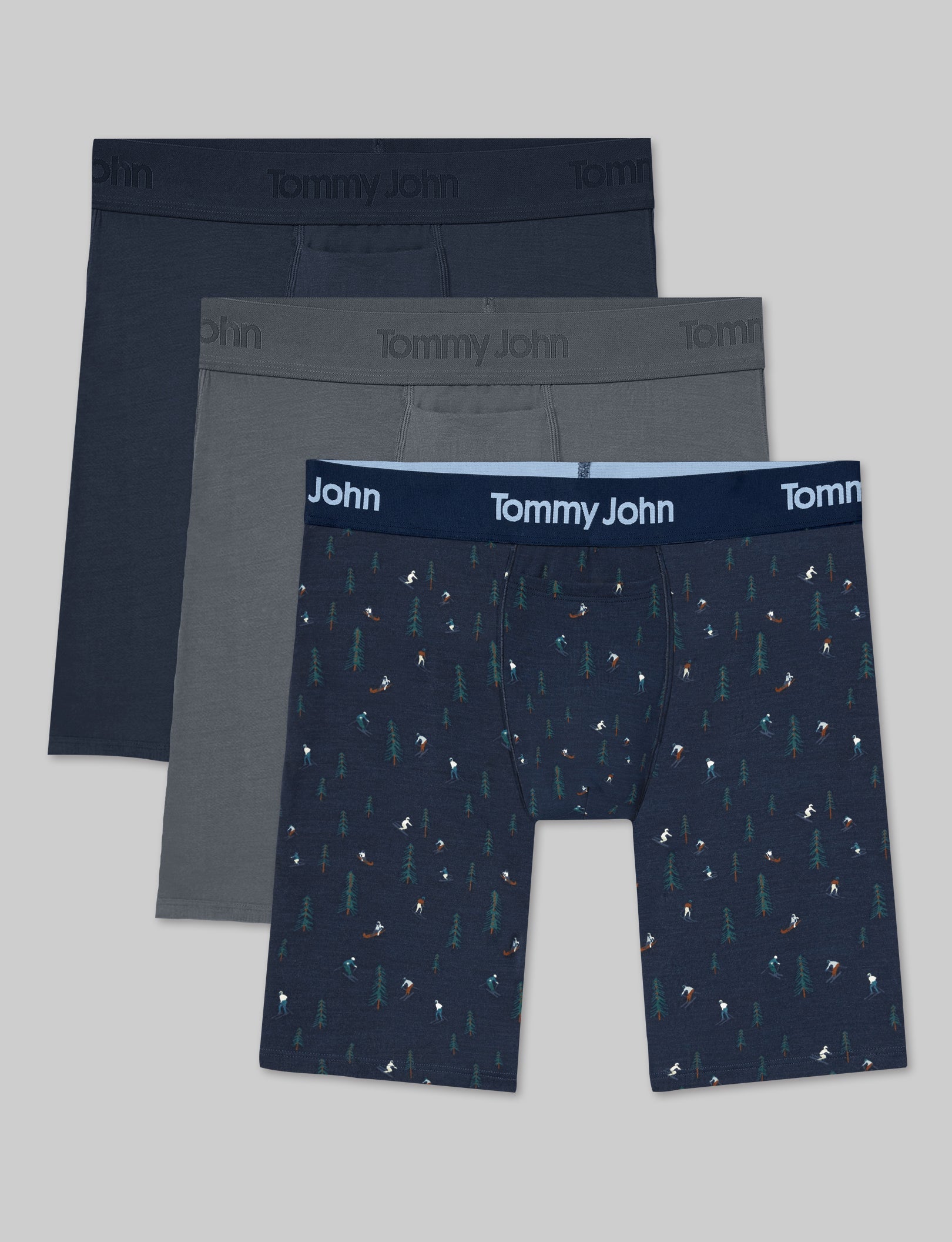 Second Skin Boxer Brief 8" (3-Pack)