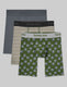 Second Skin Boxer Brief 8" (3-Pack)::Turbulence/Balanced Stripe/Tee Time