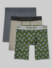 Second Skin Boxer Brief 8" (3-Pack)::Turbulence/Balanced Stripe/Tee Time
