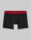 Second Skin Trunk 4"::Black/Haute Red WB::Swatch