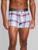 Second Skin Trunk 4"::Rio Red Beach Plaid