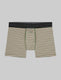 Second Skin Trunk 4"::Bronze Green Balanced Stripe::Swatch