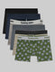 Second Skin Trunk 4" (6-Pack)::Black/Blue/Heather/Grey/Stripe/Tee Time