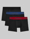 Second Skin Trunk 4" (3-Pack)::Black/Blue/Red