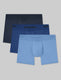Second Skin Trunk 4" (3-Pack)::Blue/Quartz/Della Robbia