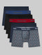 Second Skin Trunk 4" (6-Pack)::Blue/Quartz WB/Black/Red WB/Blue/Vintage Stars