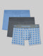 Second Skin Trunk 4" (3-Pack)::Della Robbia/Turbulence/Shifting Plaid