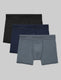 Second Skin Trunk 4" (3 Pack)::Dress Blues/Turbulence Grey/Black