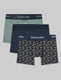 Second Skin Trunk 4" (3-Pack)::Multi Stripe/Dress Blues/Pickleball