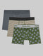 Second Skin Trunk 4" (3-Pack)::Turbulence/Balanced Stripe/Tee Time
