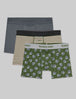 Second Skin Trunk 4" (3-Pack)::Turbulence/Balanced Stripe/Tee Time