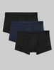 Second Skin Square Cut 2" (3-Pack)::Black/Dress Blues