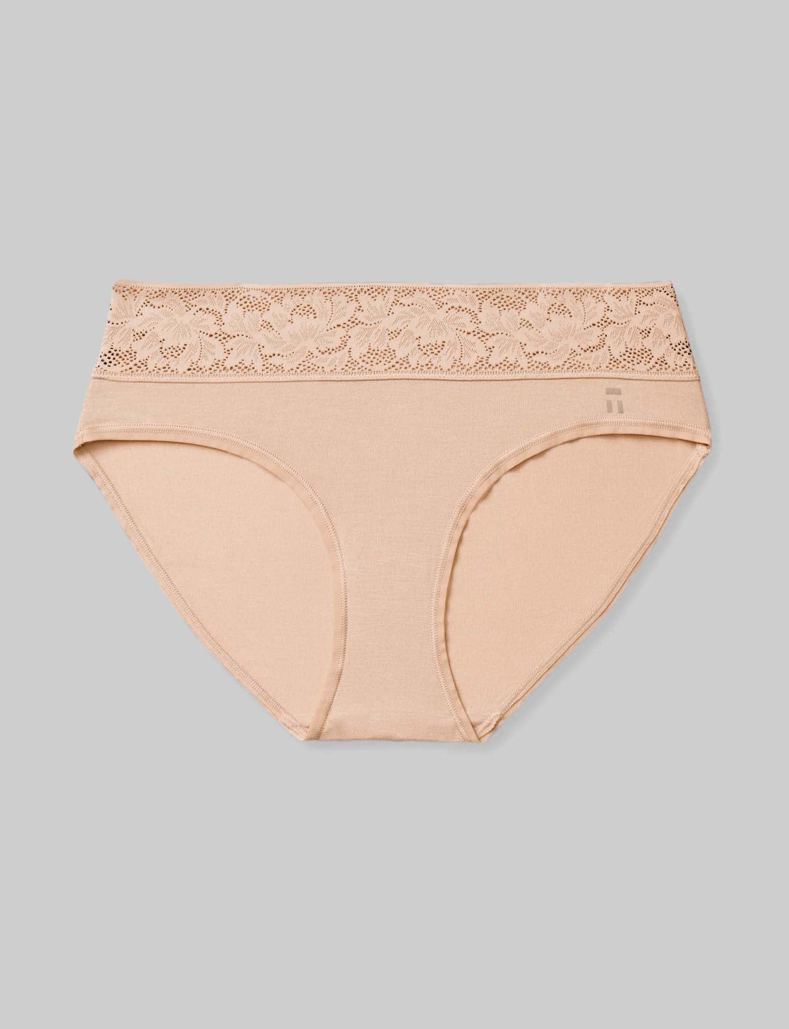 Women's Second Skin Brief, Lace Waist