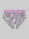Women's Second Skin High Rise Brief, Lace Waist::Pink Poppy Shells Lace Waist::Swatch