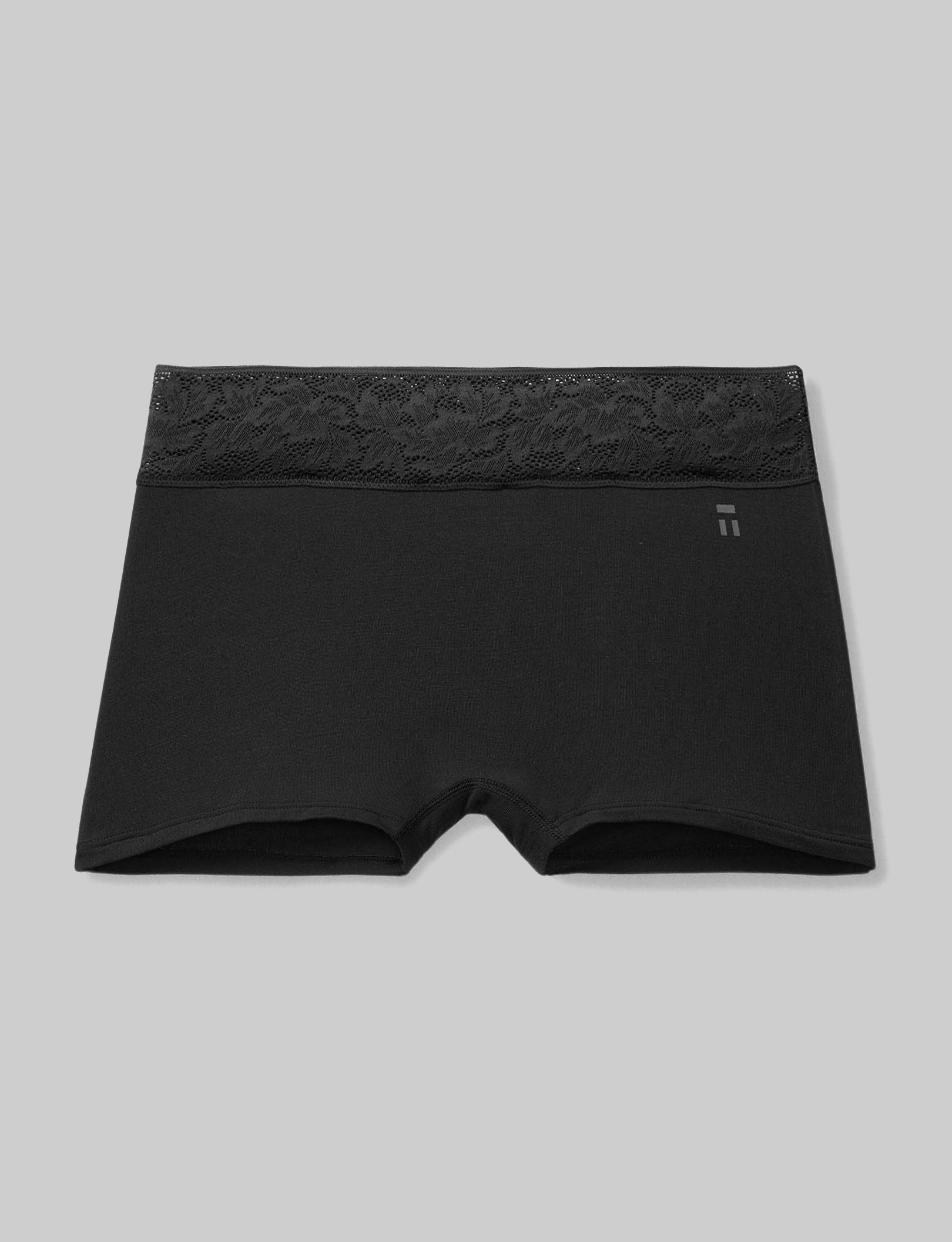 Women's Second Skin Boyshort, Lace Waist
