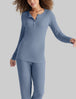 Women's Downtime Henley::Troposphere