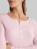 Women's Downtime Henley::Light Lilac