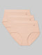 Women's Cool Cotton High Rise Brief (3-Pack)::Maple Sugar