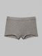 Women's Second Skin Boyshort::Medium Heather Grey::Swatch