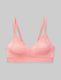 Second Skin Comfort Lace Bralette::Flamingo Pink Lace::Swatch