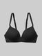 Second Skin Comfort Lace Lightly Lined Wireless Bra::Black Lace::Swatch