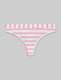 Women's Cool Cotton Thong::Light Lilac Mirror Stripe::Swatch