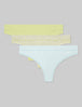 Women's Cool Cotton Thong (3-Pack)::Luminary Yellow/Beach Balls/Saltwater Slide